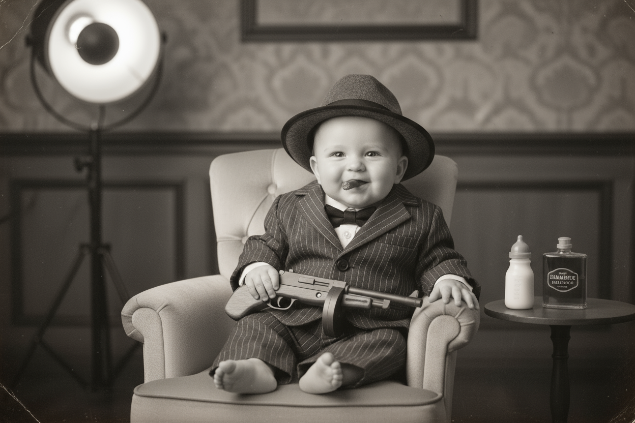 now make the picture washed out in black and white